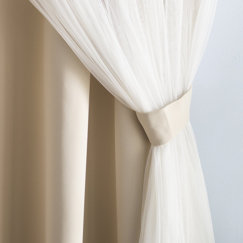 Loar Room Darkening Thermal Curtain Panels, Dark Gray, 52" W x 84" L