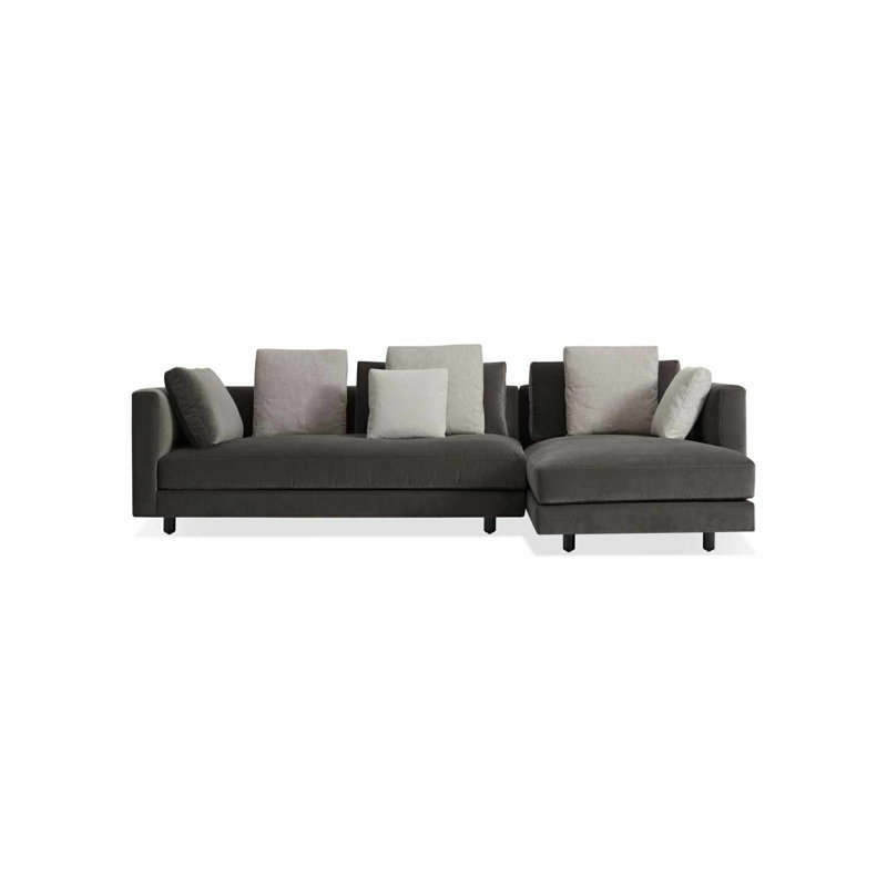 Hands Down Chaise Sectional, Landa Stone, Right Hand Facing