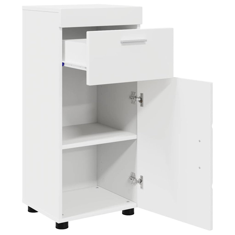 Bathroom Cabinet 37 X 31.5 X 82 Cm Engineered Wood, White