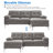 Rhylin 82.7'' Chenille Upholstered Sectional Sofa, Small Comfy Couch with Reversible Chaise for Compact Spaces-436416939