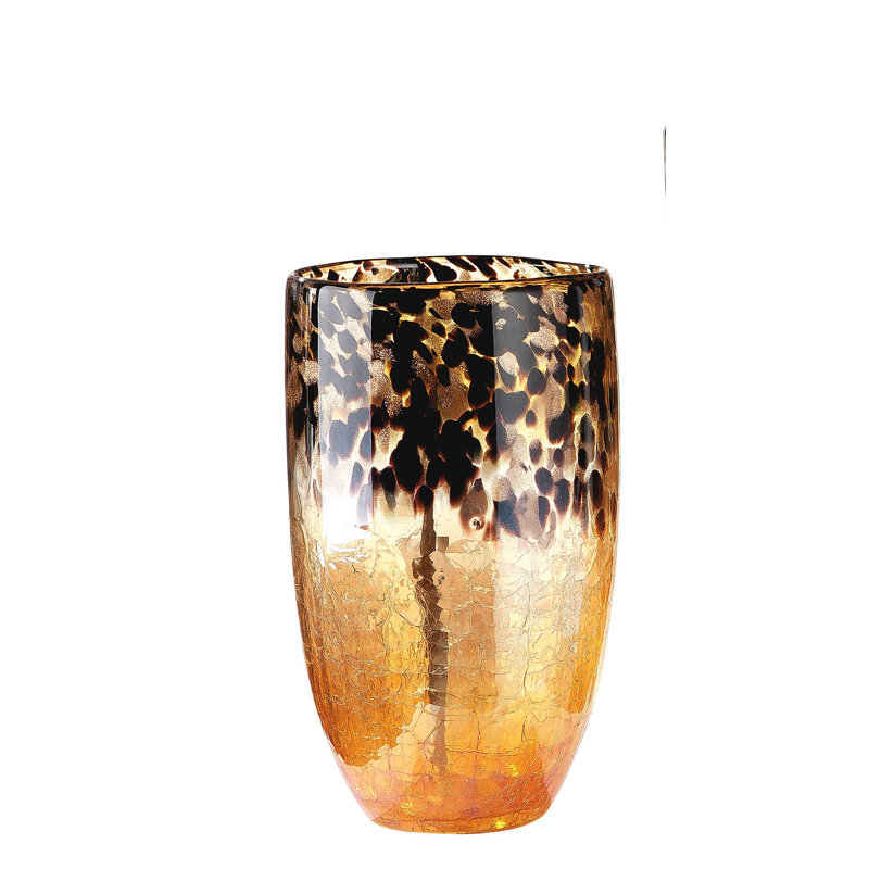 Hagedorn Glass Table Vase, 29cm H x 17.5cm W x 17.5cm D