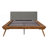 1Pc Platform Bed With Upholstered Headboard-326253699