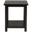 Table de bout en bois avec tablette