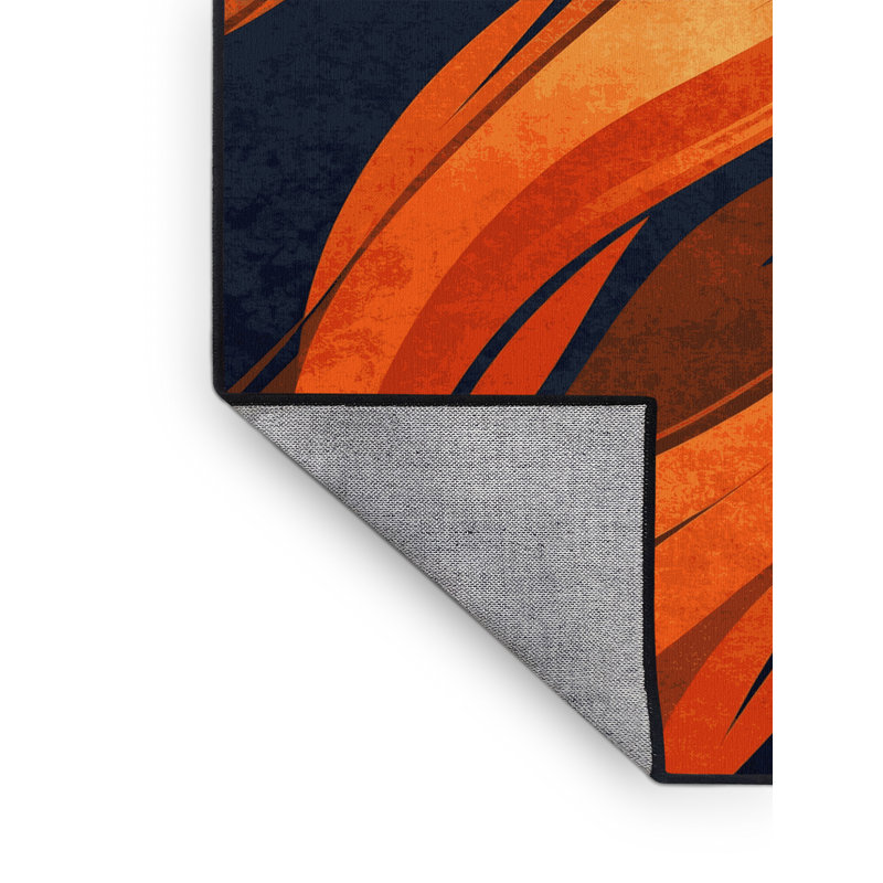 Tapis gris moderne et gris Wimberley Elemental Fire Spirit, 8 x 12