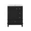 Meuble-lavabo de salle de bain avec lavabo, 3 tiroirs et une porte avec supports de rangement-1414485628-1414485631