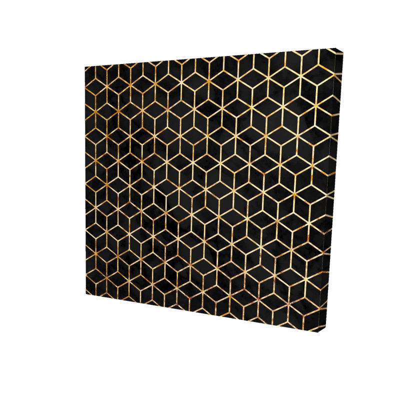 Toile moderne noir pour chambre à coucher - Symmetry Home Decor Art