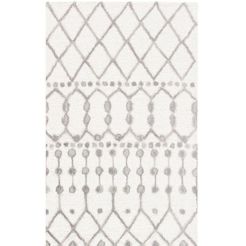 Tapis en laine touffeté à la main Dobbins, Rectangulaire 3 pi x 5 pi