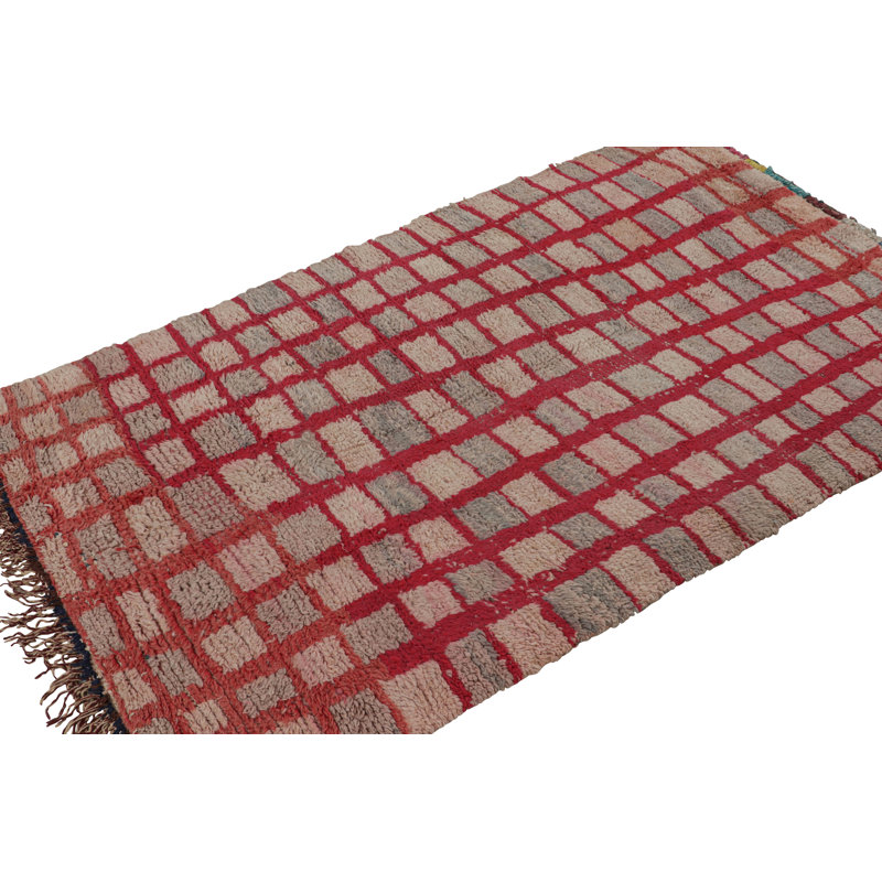 One-of-a-Kind Rectangle 4'2"x7'4" Hand Knotted Area Rug