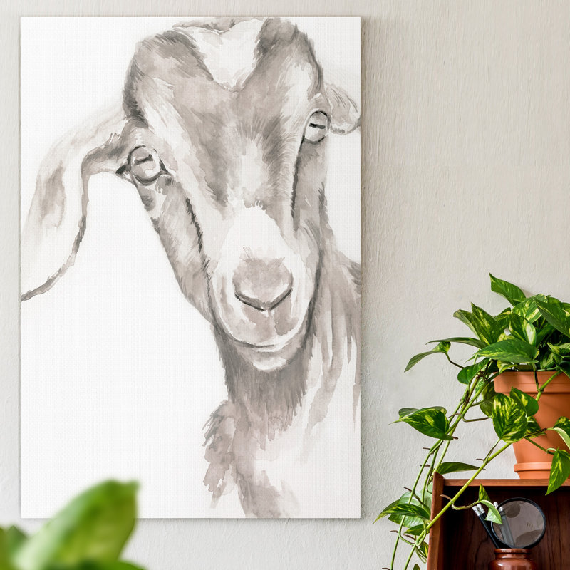 « Farm faces IV », reproduction d’art sur toile tendue, H 12 po x l 8 po x P 1,5 po