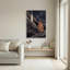Art mural en bronze, figure et tour sous les constellations-133461379