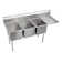 Dependabilt 72.5" L x 25.81" W Free Standing Service Sink