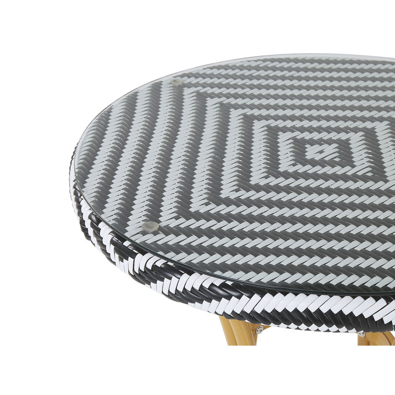 Ginjiro Round Outdoor Bistro Table - 70 cm W 70 cm D