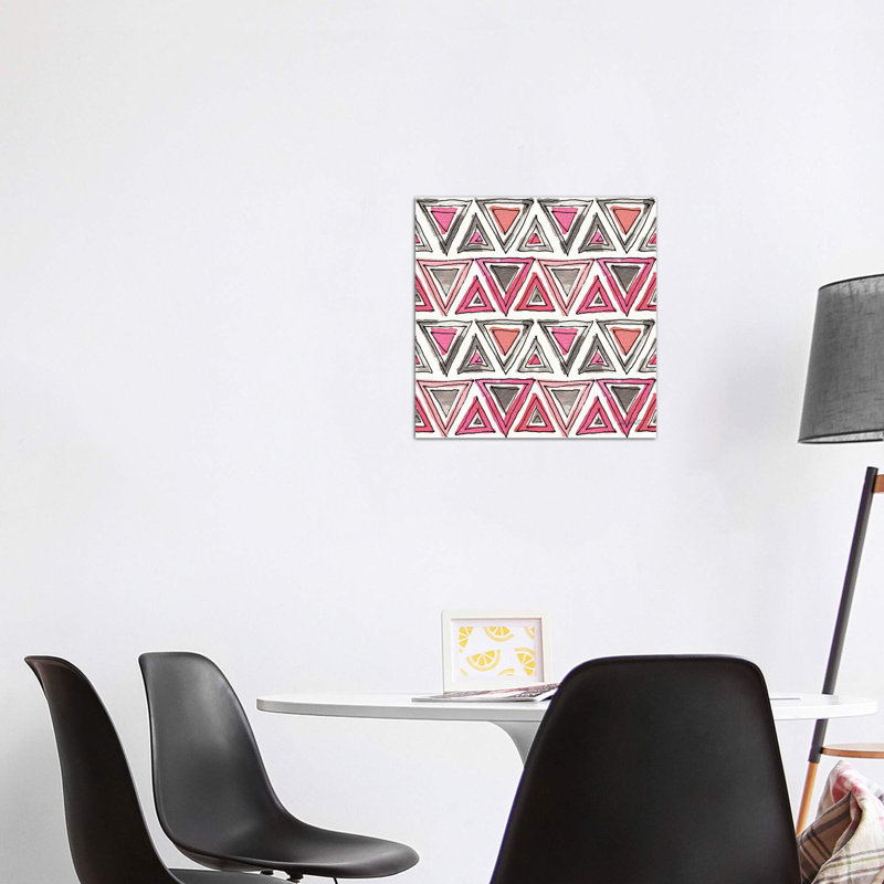 Art sur motif d’accents chic, Toile tendue, H 12 po x l 12 po x P 1,5 po