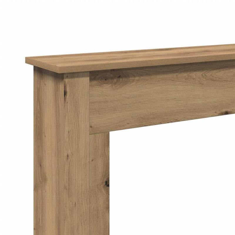 Fireplace Surround 75x87.5 Cm Engineered Wood, Artisan Oak, 87.5cm H x 75cm W x 20cm D