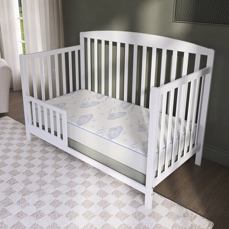  Matelas pour lit de bébé standard imperméable à 2 niveaux