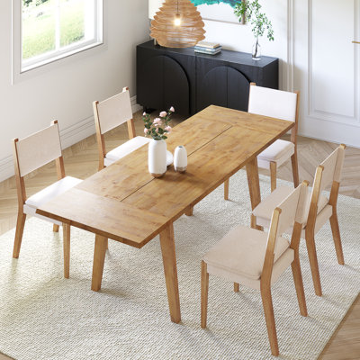 Solid Wood Extension Dining Table by Loon Peak