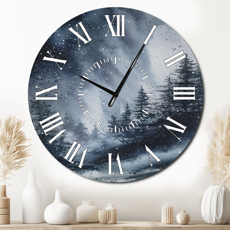Horloge murale en métal, Surdimensionné