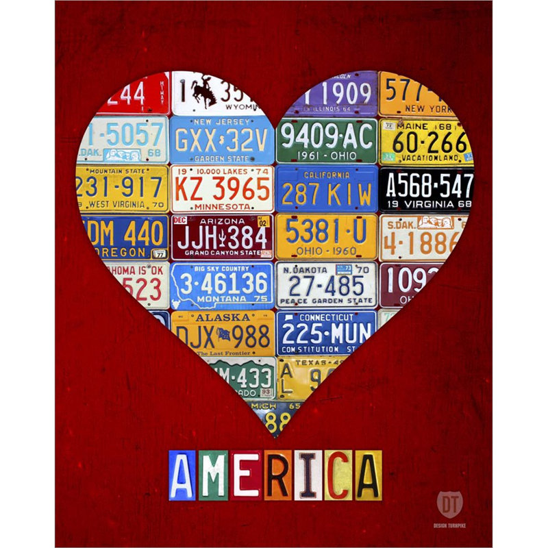 America par Design Turnpike, art mural sur toile