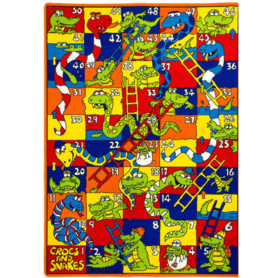 Rectangle Abstract Machine Woven / Power Loomed Polypropylene Rug