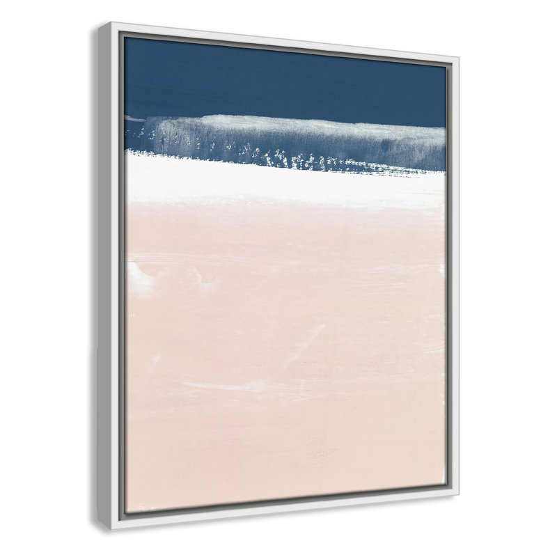 Hunsberger Blushing Horizon - Painting Print, 17.5" H x 21.5" W x 2" D, White Framed Canvas, No Mat