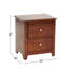 Table de chevet avec 2 tiroirs Selma