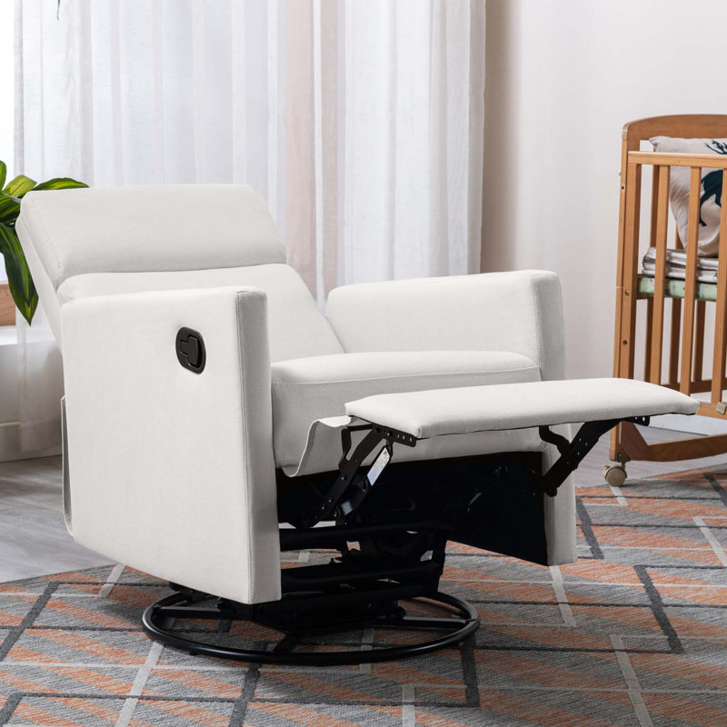 Fauteuil inclinable et pivotant avec fauteuil berçant moderne, Beige