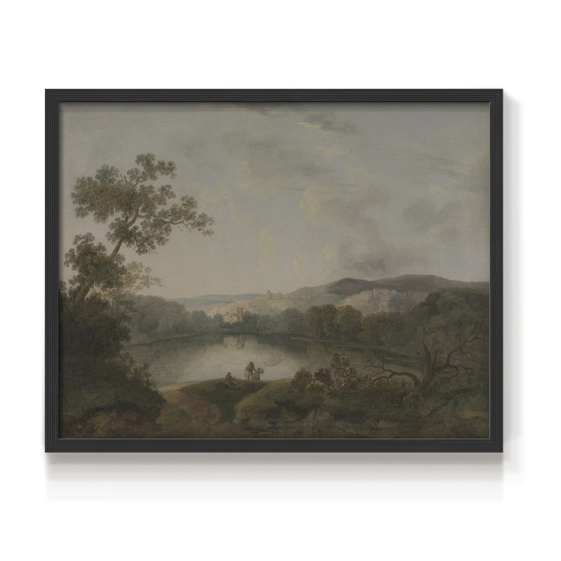 Paysages rétro-CCIX - reproduction encadrée, H 11 po x l 14 po, Noir