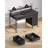 Linze Computer Desk w/ Monitor Shelf, RGB LED Lights, USB Ports & Drawers-776955451-776955453
