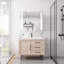 Armoire de salle de bain à double porte 36 po x 30 po avec miroir à brouillard à DEL - à intensité variable, à rangement tactile pour le rangement des médicaments 36, encastré / à fixation en surface