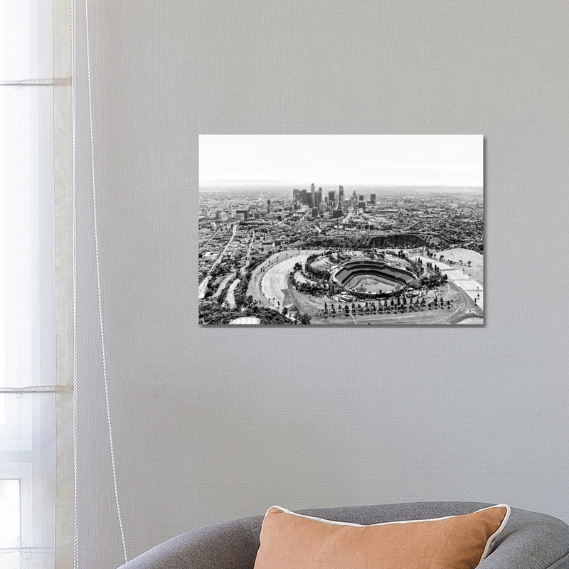 Black California Series - L.A Cityscape 1 Piece Wrapped Canvas Wall Art, 66.04 cm H x 45.72 cm W x 3.175 cm D