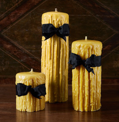 Unscented Pillar Candle, 10" x 4.5", Ivory