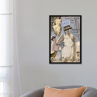 «Vintage Fashion # 4» par Luz, impression sur toile tendue
