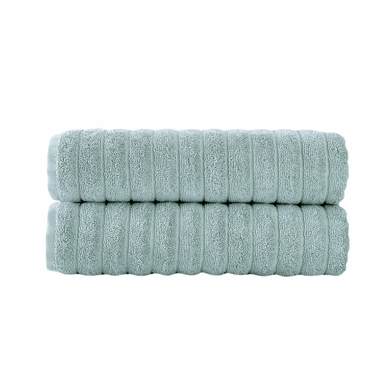 Odyle Turkish Cotton Jacquard Bath Sheet, Spa Green