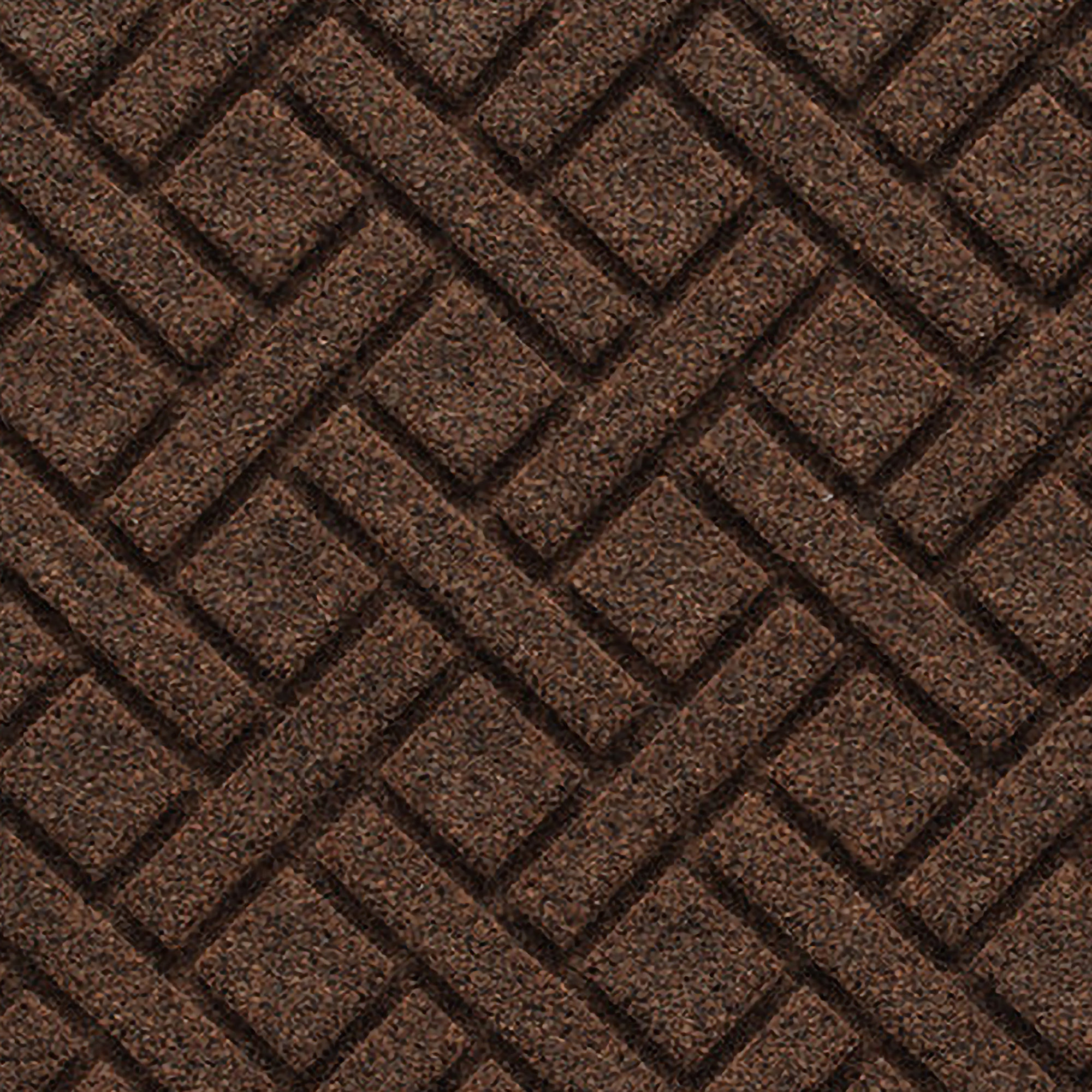 Waterhog Lattice Indoor Outdoor Door Mat, 0.375" H x 60" W x 22" D, Dark Brown