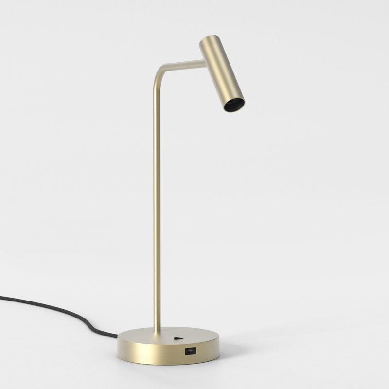 Enna Desk USB C, Matte Gold