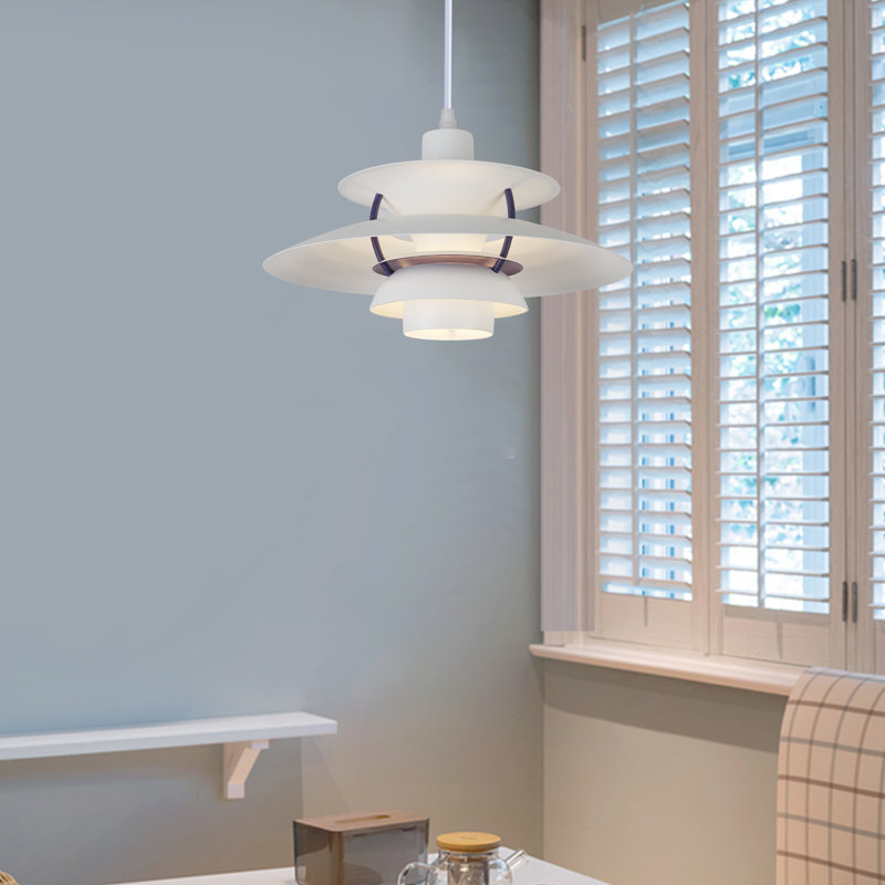 Luminaire suspendu classique classique nordique élégant multicouche blanc pour le salon Luminaire suspendu classique nordique élégant multicouche blanc éclairage sans éblouissement pour les intérieurs minimalistes et scandinaves