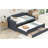 Upholstered Daybed With Trundle And Three Drawers-1511709890