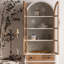 Bois massif + vitrines en verre-120232450