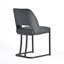 Ensemble de 2 chaises d'appoint rembourrées modernes en similicuir avec cadre en métal pour la cuisine et la salle à manger, ensemble de 2-1949216804