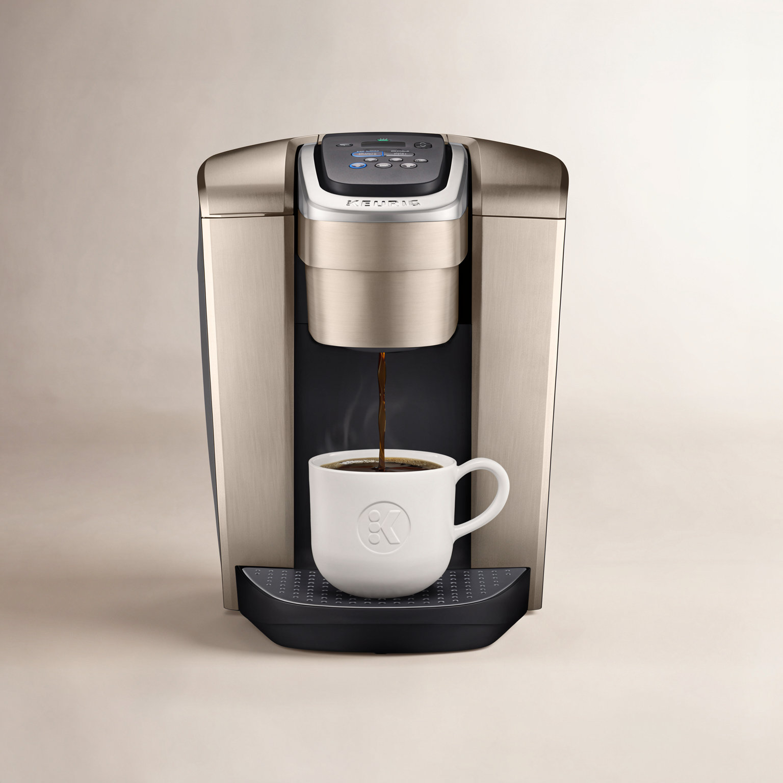 Keurig K-Elite Single-Serve Pod Coffee Maker, Brushed Gold