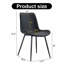 Ensemble de chaises de salle à manger en polyuréthane à coussin de siège allongé - quatre pièces. Conception aux lignes épurées. Peut s'intégrer à divers styles de décoration moderne.-1281752850-1275955219
