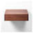 Wooden Nightstand Frank - Walnut Wood, Matte Lacquer Finish