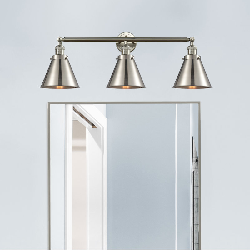 Rouvin 3 - Light Dimmable Vanity Light, Brushed Satin Nickel
