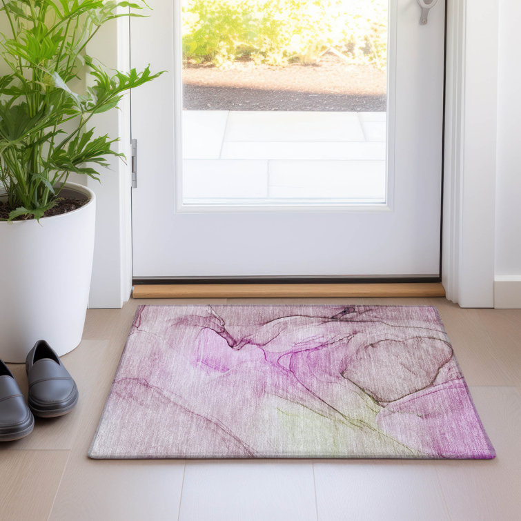 Alfonzo Washable Abstract Indoor / Outdoor Rug