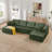 U shape Modular Sectional Sofa-589818092