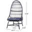 Fauteuil à œufs 1 personne Demeshia-100841714