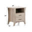 Table d'appoint en bois avec pieds fuselés et 2 tiroirs-1002703335-1002703328