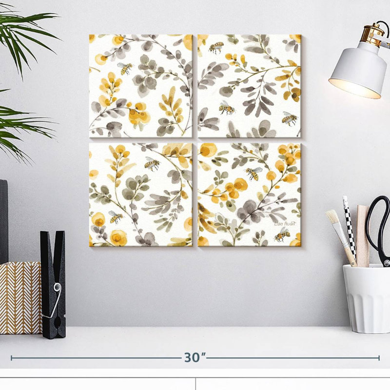 Motif de champs d'or Kerner II, H 18 po x l 18 po