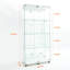 Vitrine, armoire de rangement avec bande lumineuse à DEL Bluetooth pour salon, chambre à coucher