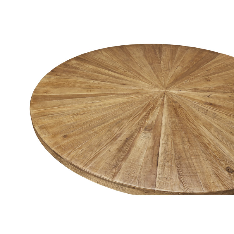 Batts Pine Round Solid Wood Dining Table